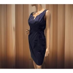 adrianna papell dress 8 Purple Body Con With Rhinestone In The Shoulder